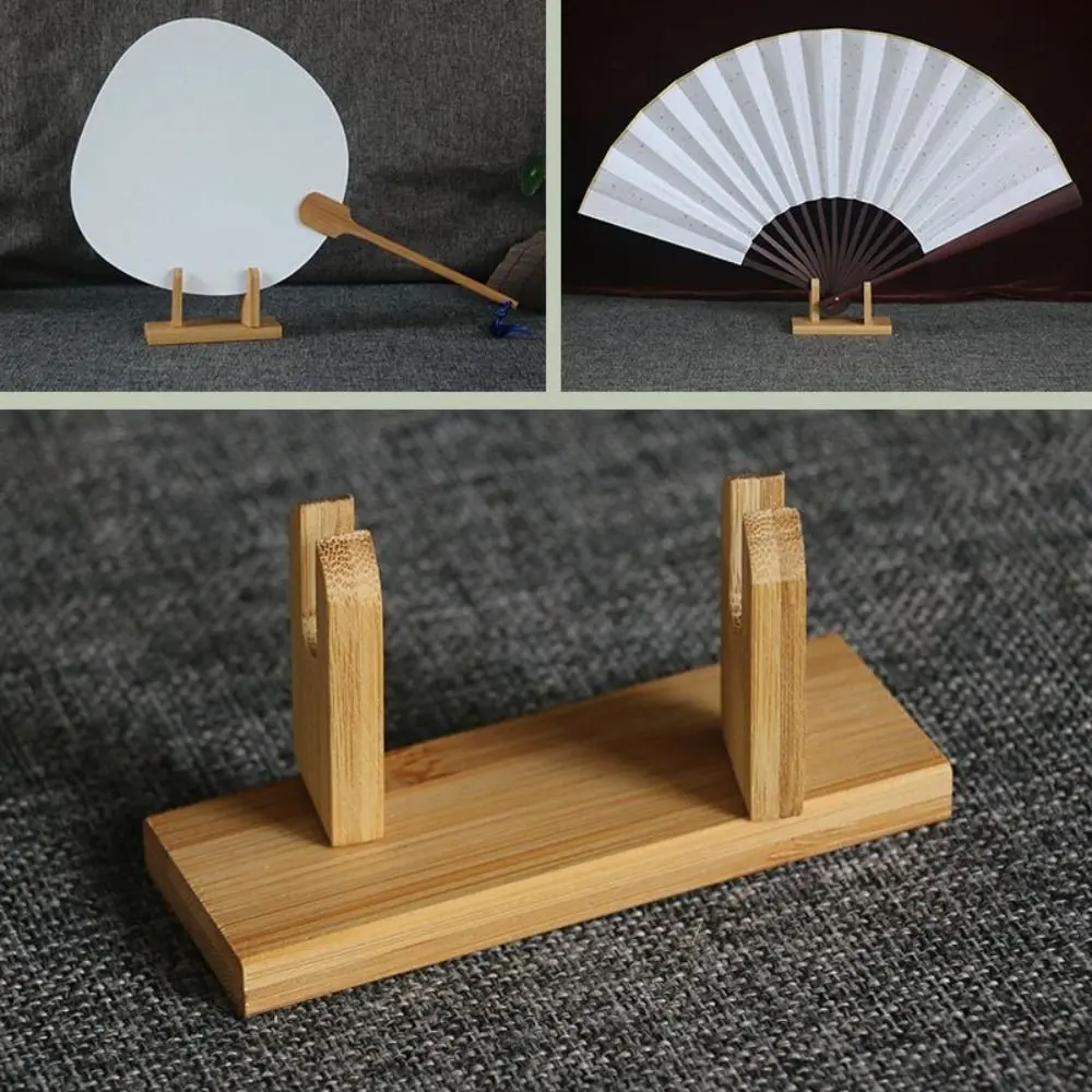 Wedding Decoration Durable Folding Hand Fan Stand Traditional Stylish Bamboo Display Holder Bamboo Bamboo Frame Wedding