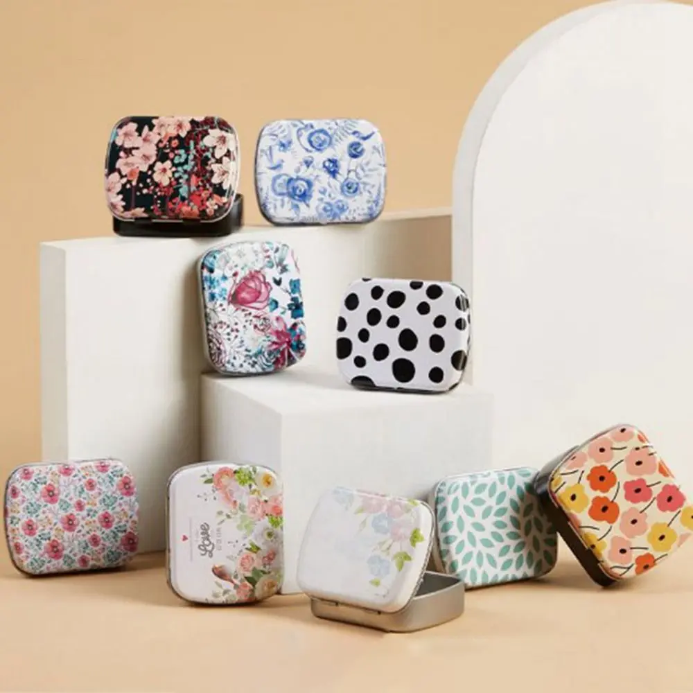 Portable Waterproof Mini Iron Box Exquisite Simple Candy Packing Box Reusable Small Storage Container Home Organizer