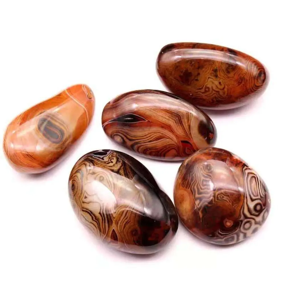Creative Madagascar Craft Natural Agate Stone Agate Stone Smooth Natural Raw Stone Random Natural Healing Strange Stone Desk