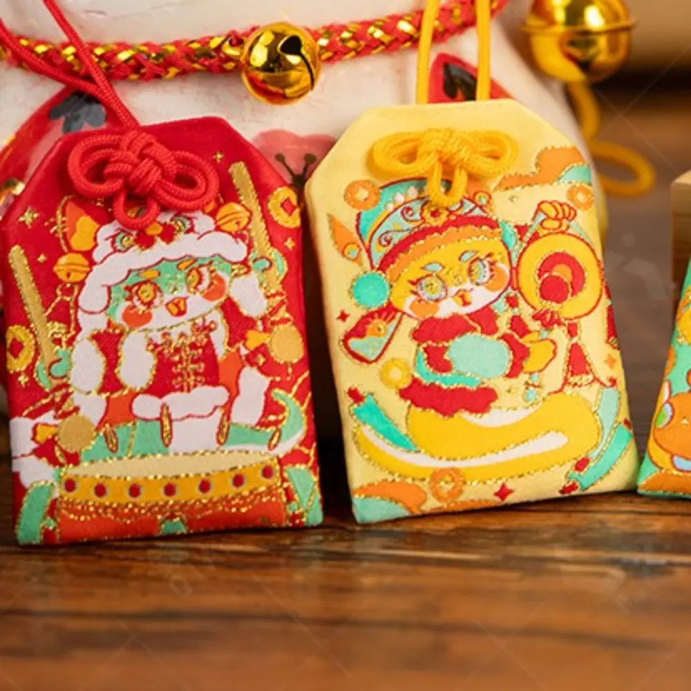 National Style Snake New Year Small Sachet Cute Traditional Amulet Bag Reusable Bag Charm Hanging Ornaments Home