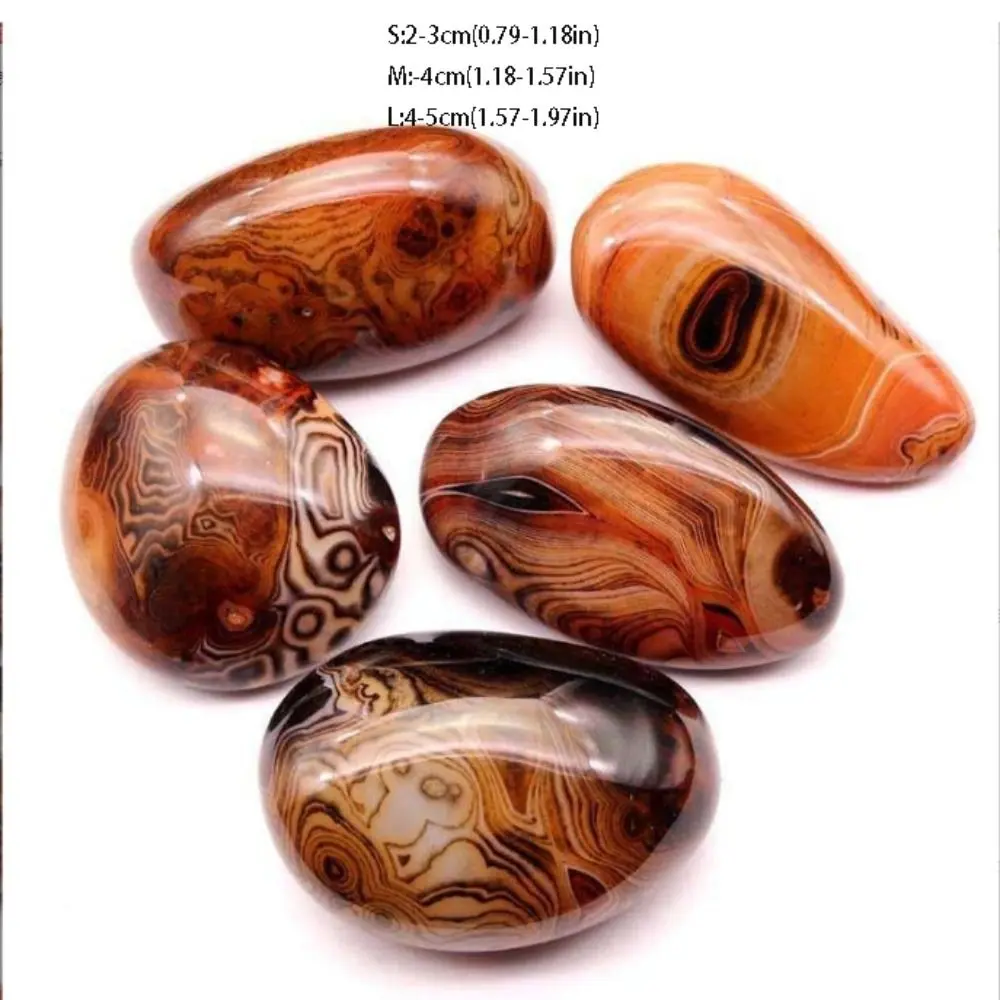 Creative Madagascar Craft Natural Agate Stone Agate Stone Smooth Natural Raw Stone Random Natural Healing Strange Stone Desk