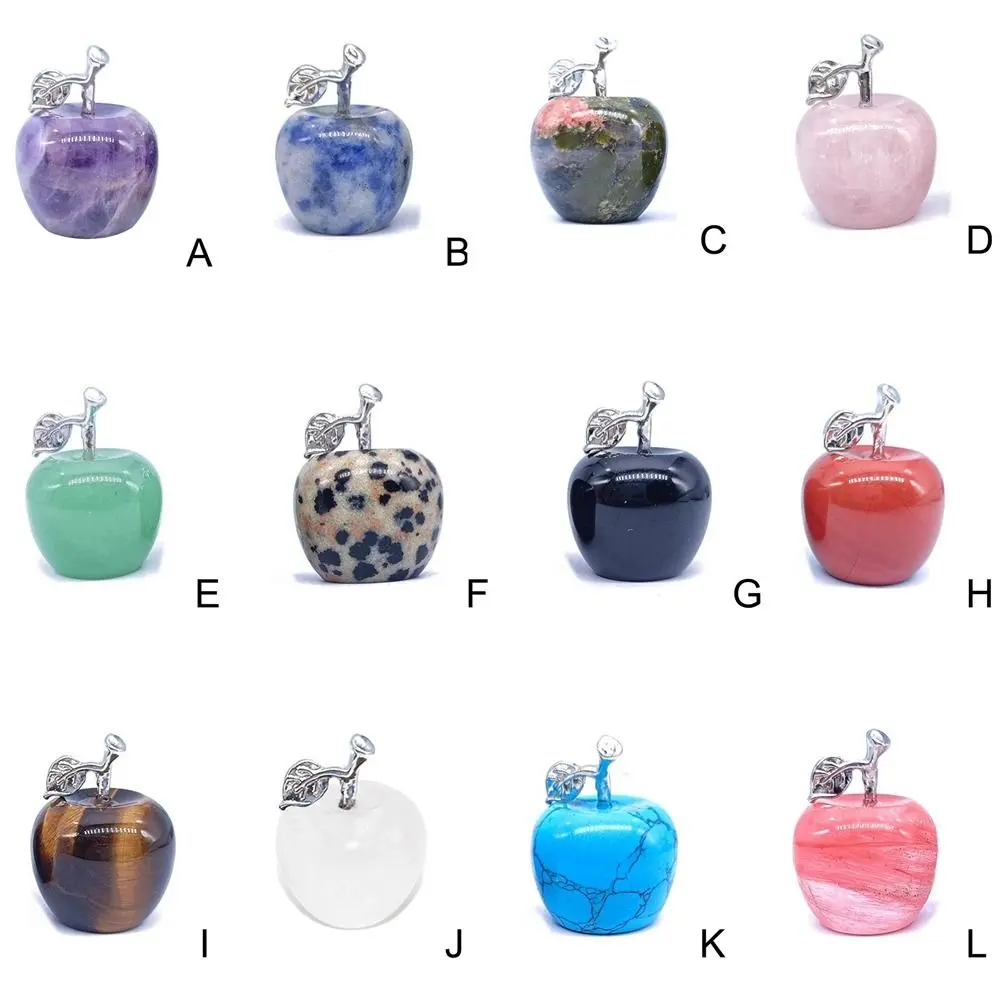 12-color Durable Carved Easy Clean Cute Room Healing Crystal Home Decoration Natural Gemstone Gemstone
