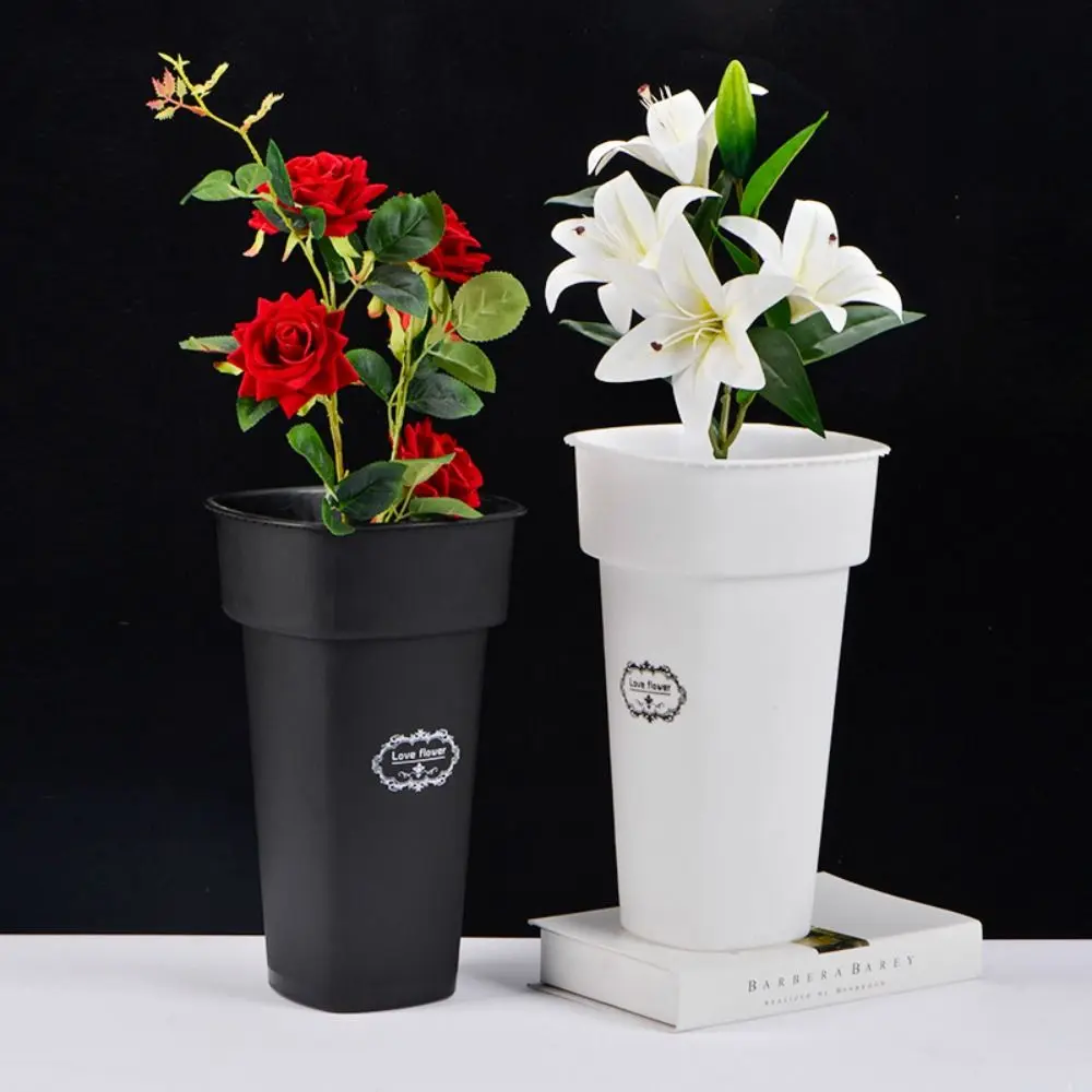 Plant Growing Container Plastic Flower Buckets Nordic Rustic Flower Display Buckets Pastoral Plant Planter Outdoor Indoor Decor