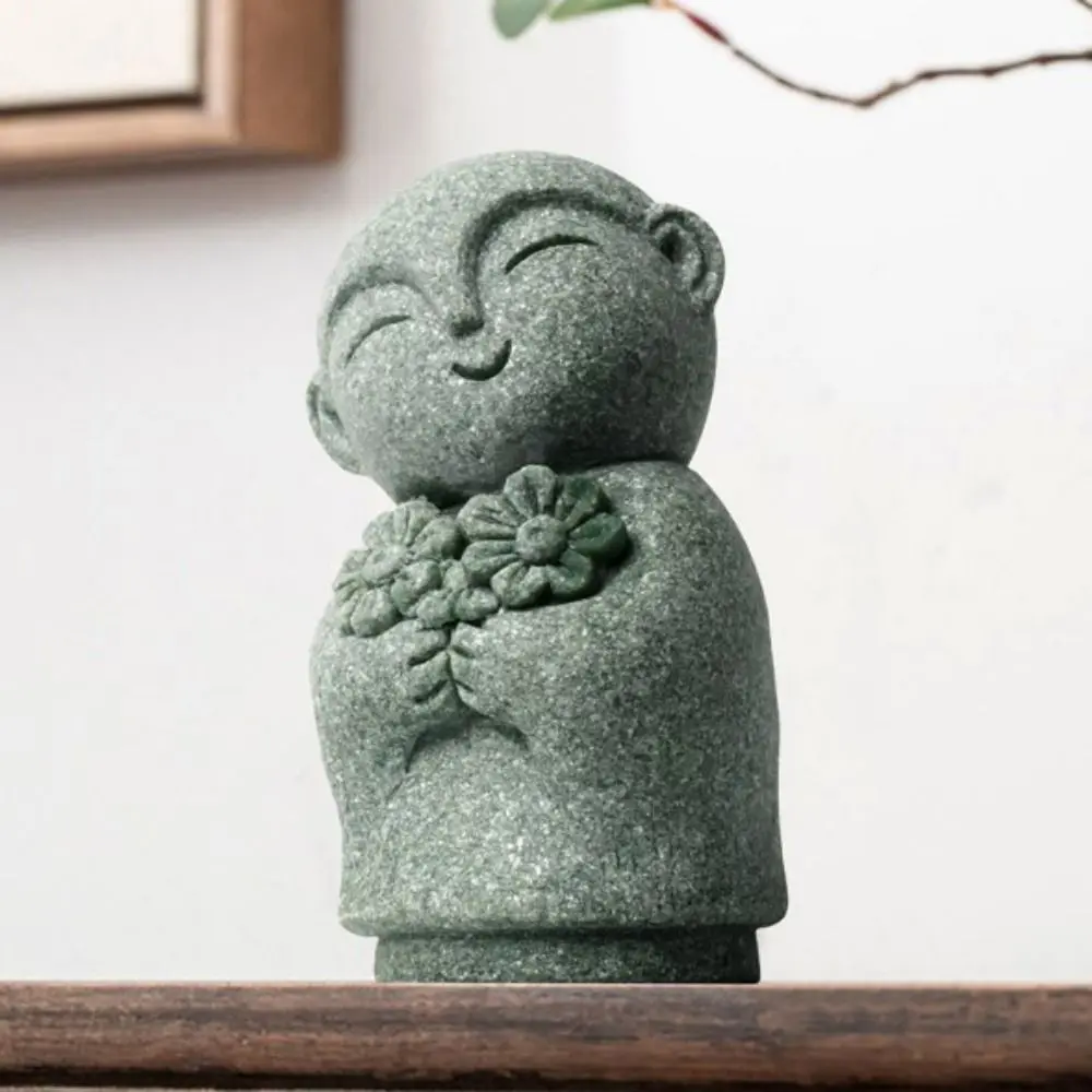 Durable Miniature Buddha Statue Exquisite Handmade Little Monks Figurine Cute Zen Garden Ornament Garden