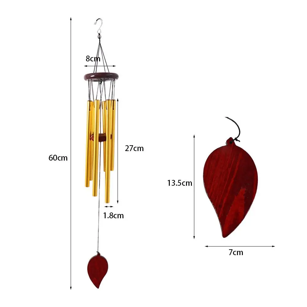 Multipurpose Personality Chapel Bells Garden Decoration Home Decor Aluminum Tube Ornament Bells Pendant Craft Gift Wind Chime