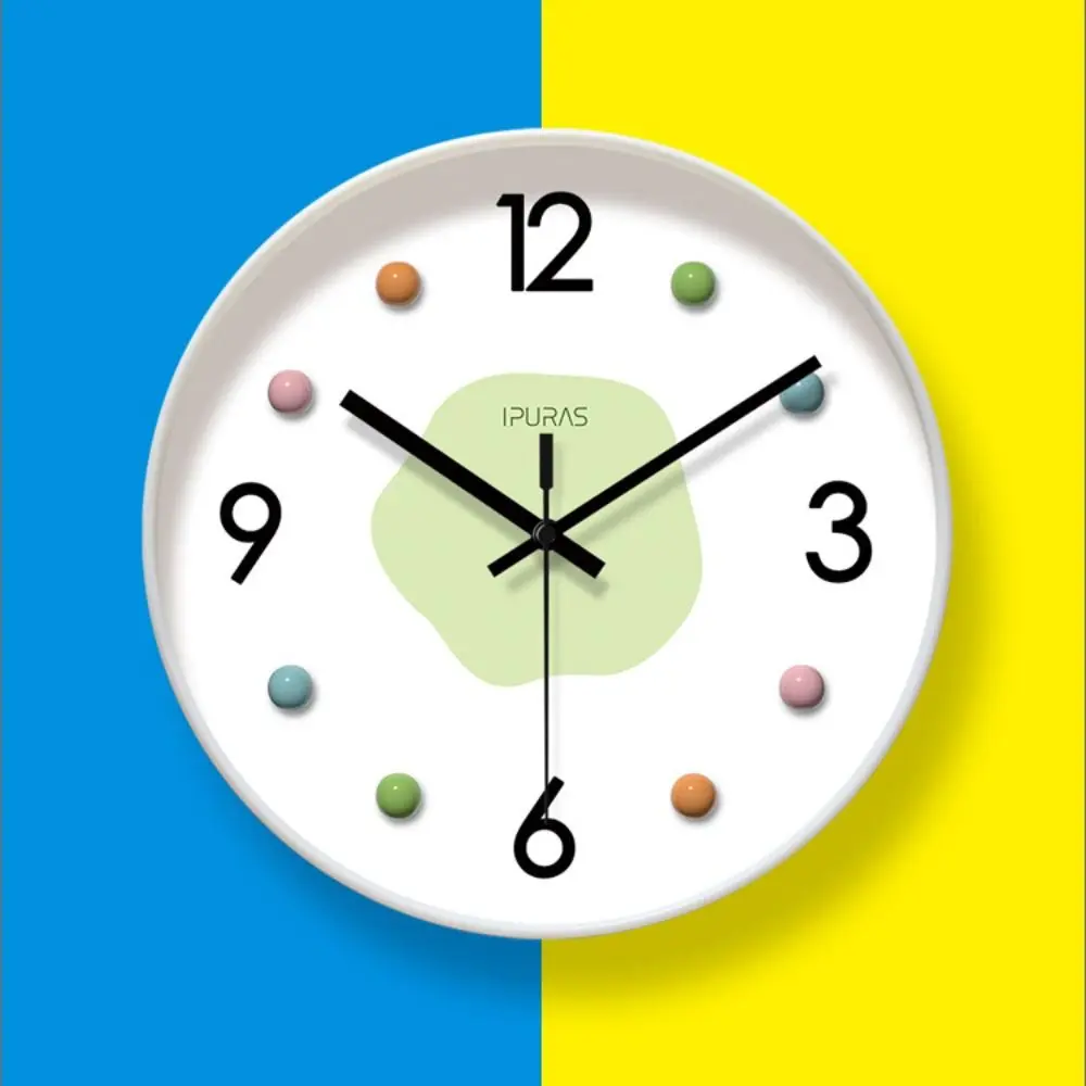 Wall Decor Simple Wall Clock Three-dimensional Silent Quartz Watch Creative Modern Electronic Clock Children's Room