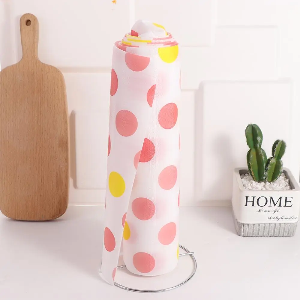 Stainless Steel Roll Paper Towel Holder Free Standing One-handed Tear Vertical Napkins Rack Black/Silver Tissue Stand Kitchen