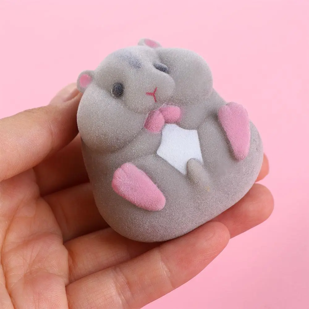 Gag Toys Anime Hamster Fatty Milky Soft Hamster Stress Relief Capsule Toys Capsule Hamster Gashapon Toys Gashapon Hamster
