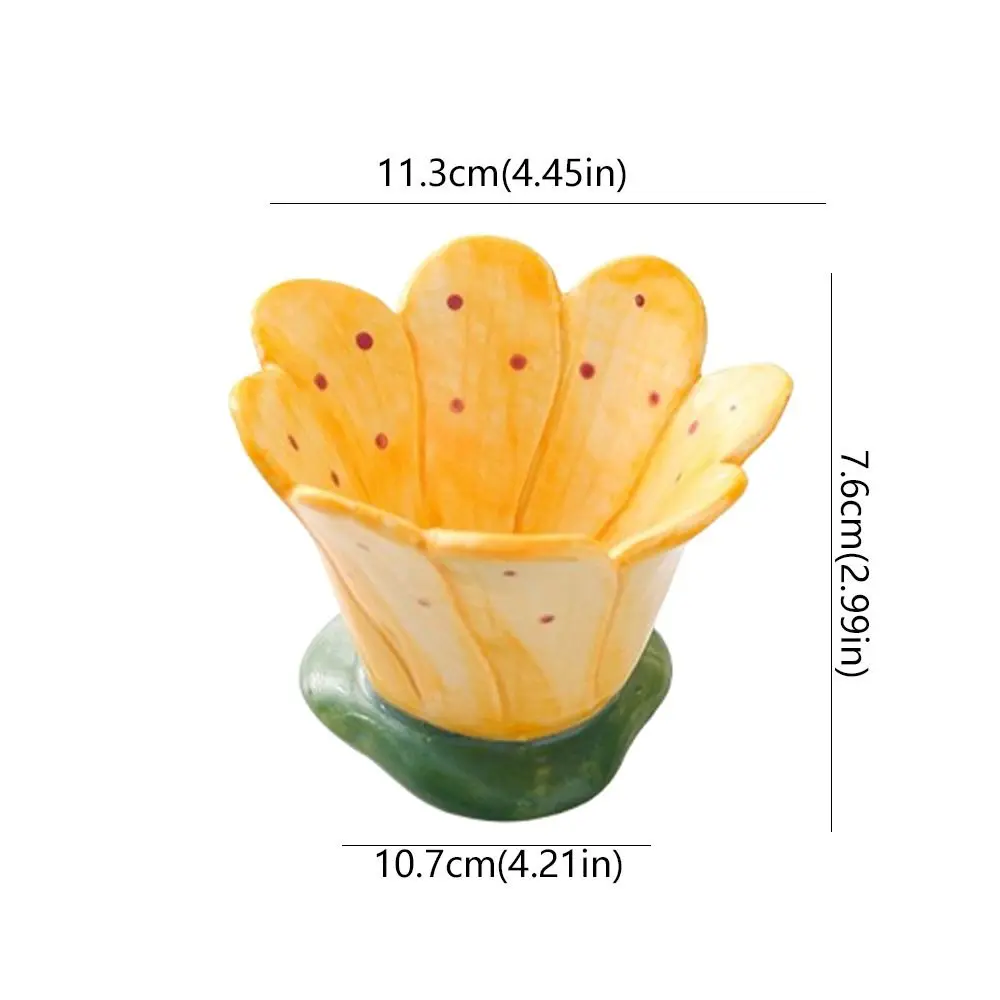 Handmade Ceramic Tealight Candle Cups Painted Minimalist Design Aromatherapy Candle Cup Storage Box Flower Candle Holder