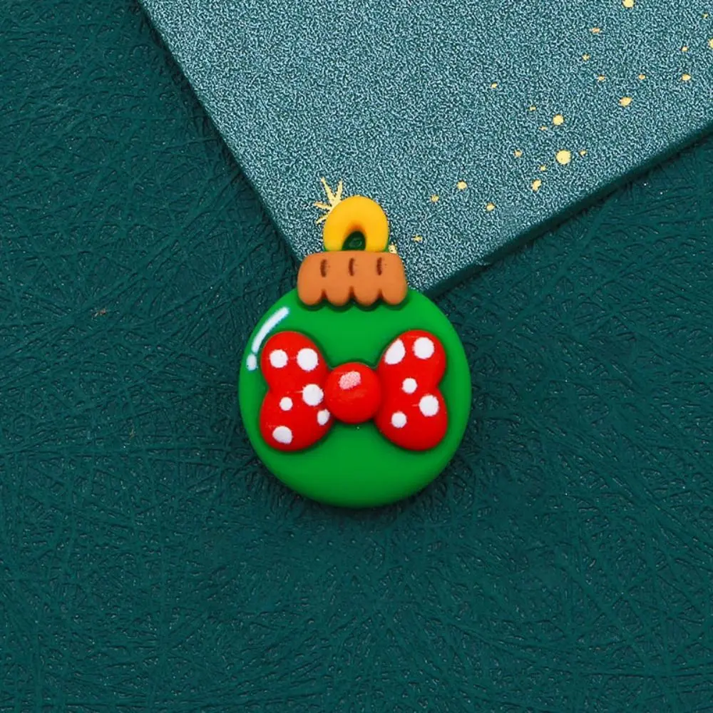 10Pcs Handmade Christmas Fridge Ornaments Resin Art Cute Christmas Fridge Materials Cartoon DIY Resin Accessories Kitchen