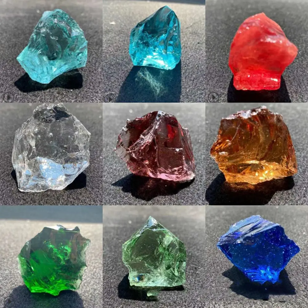 Safe Geometry Yoga Home Decor Landscaping Healing Crystals Diffuser Stone Ornaments Glass Original Stone Fish Tank Decor