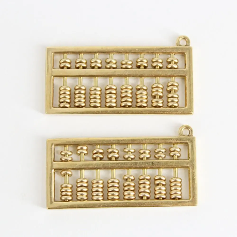 Good Luck Alloy Abacus Ornament Handicraft Movable Abacus Keychain Accessories Mini Ruyi Abacus Craft Ornament Car Crafts