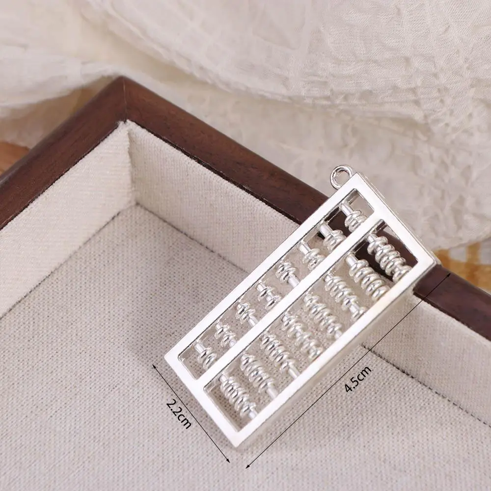 Good Luck Alloy Abacus Ornament Handicraft Movable Abacus Keychain Accessories Mini Ruyi Abacus Craft Ornament Car Crafts