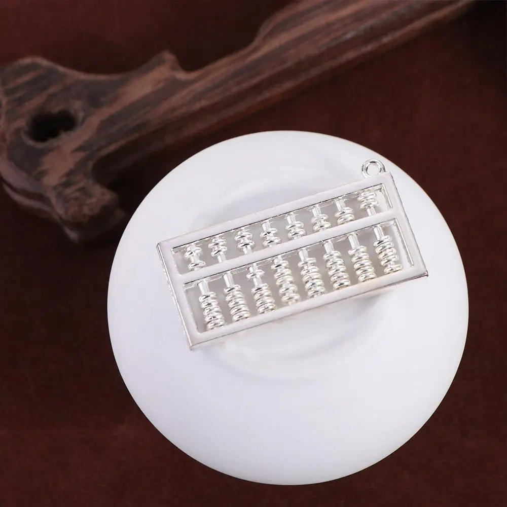 Good Luck Alloy Abacus Ornament Handicraft Movable Abacus Keychain Accessories Mini Ruyi Abacus Craft Ornament Car Crafts