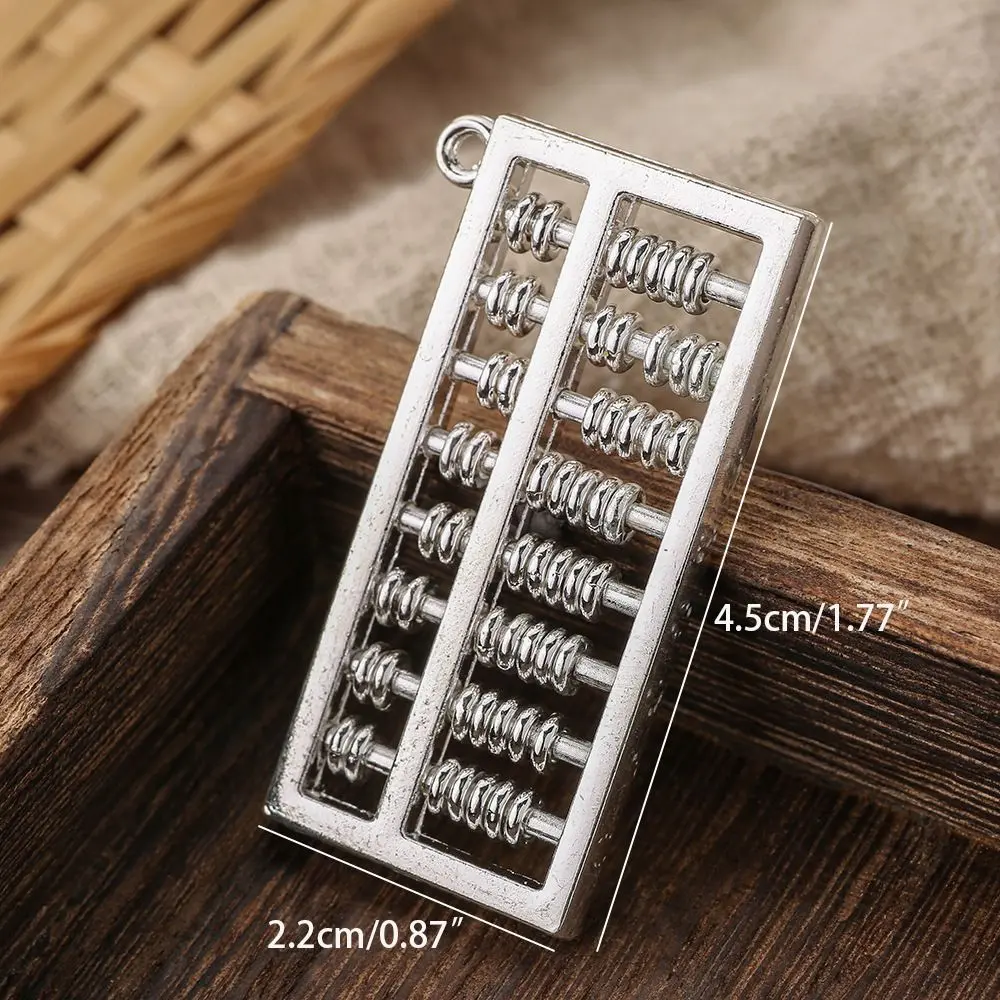 Good Luck Alloy Abacus Ornament Handicraft Movable Abacus Keychain Accessories Mini Ruyi Abacus Craft Ornament Car Crafts