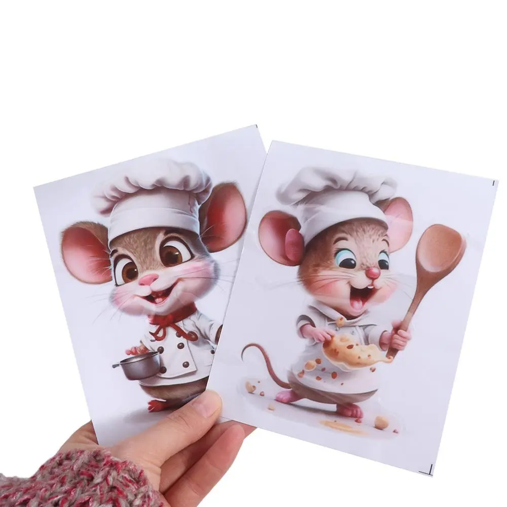 Living Room Decoration Cartoon Mouse Wall Stickers PVC Self-adhesive Wallpaper Cute Creative Decoration Mural Kids Baby Room