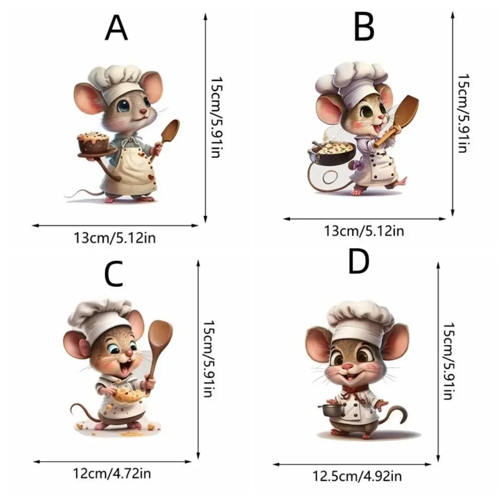 Living Room Decoration Cartoon Mouse Wall Stickers PVC Self-adhesive Wallpaper Cute Creative Decoration Mural Kids Baby Room