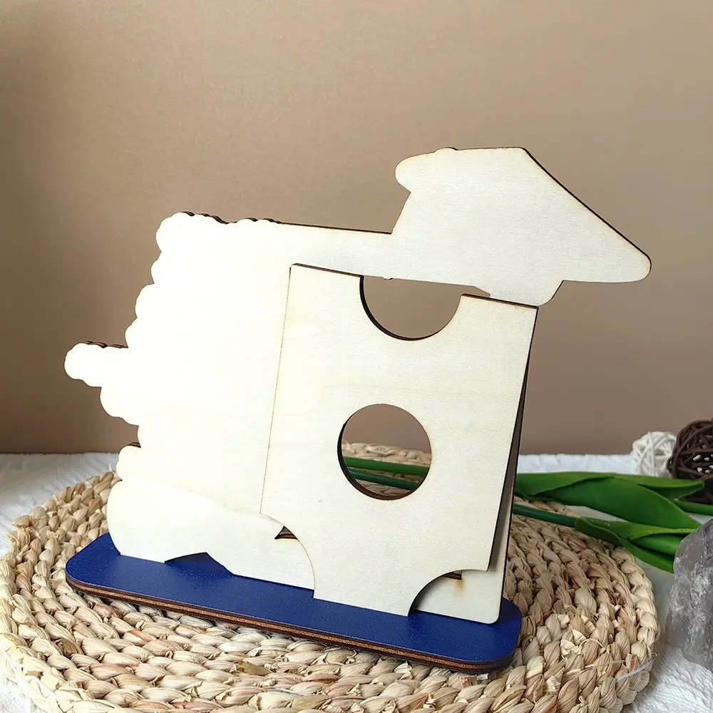 Vintage Graduation Photo Frame Celebration Festival Wooden Picture Frame Rustic Handmade Picture Display Stand Friend Gifts