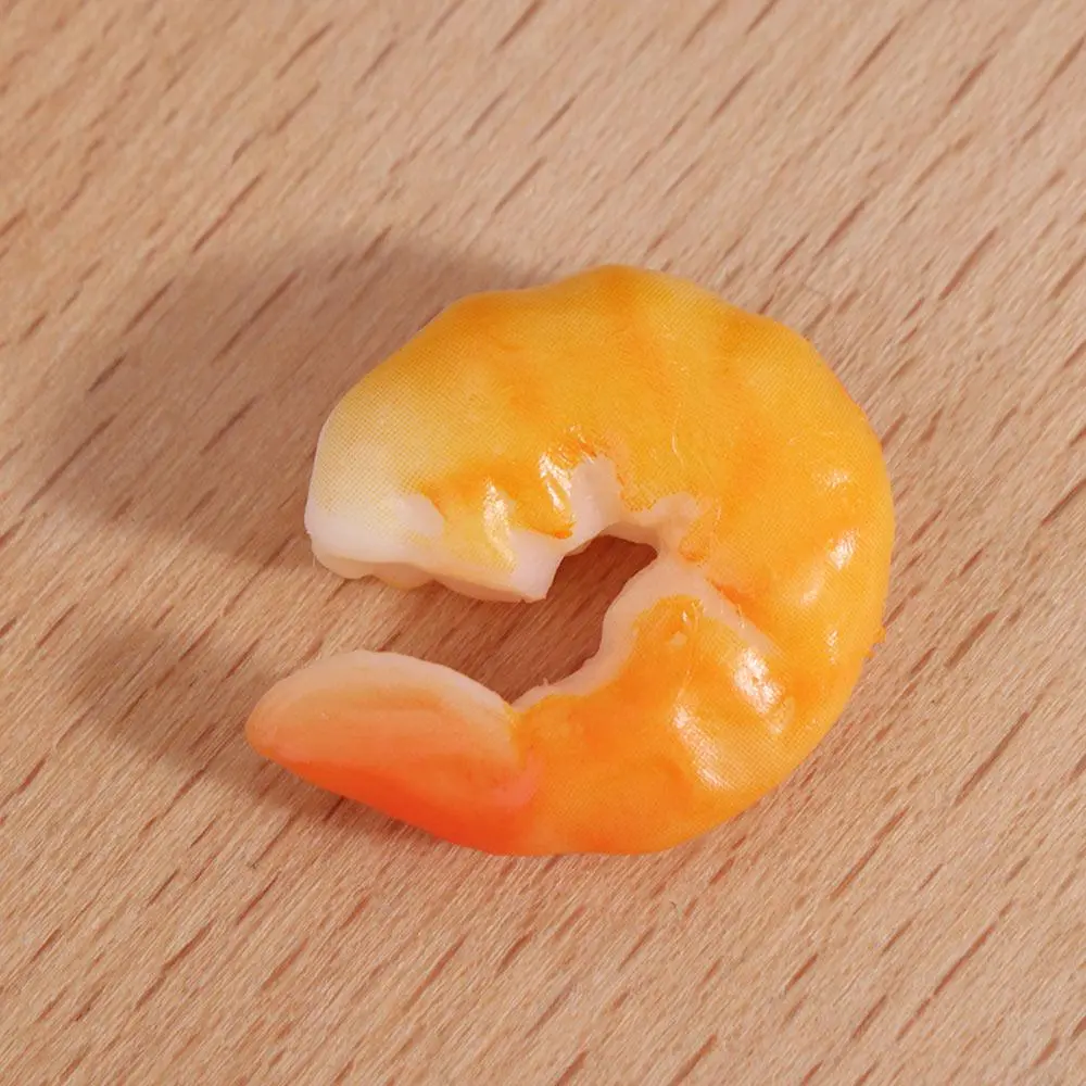 Fake Food Model PVC Simulation Shrimp Tail Simple Mini Shrimp Model Durable Realistic High Imitation Shrimp Dish Decoration