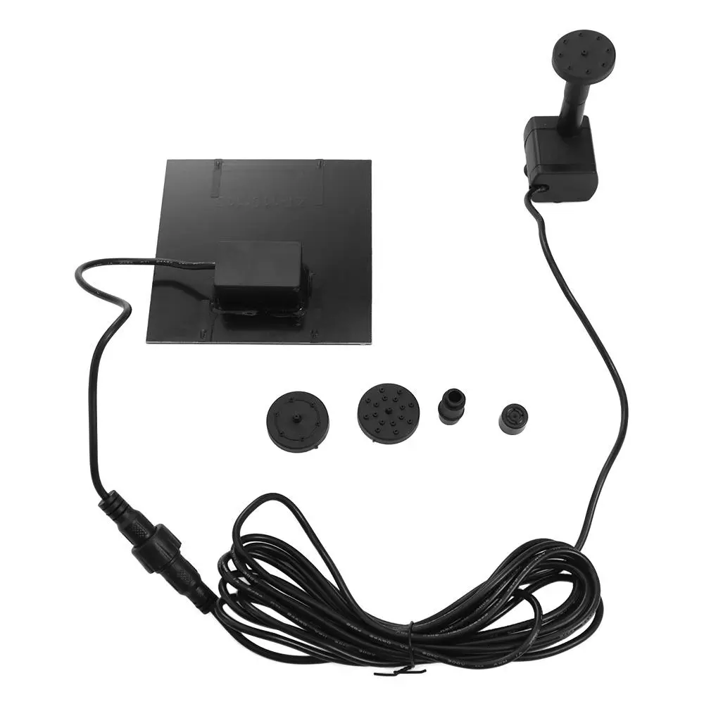 Power Panel Kit Mini Solar Panel Water Pump DC Brushless 4 Nozzles Solar Fountain Pump 200L/H DIY Solar Water Fountain Pool