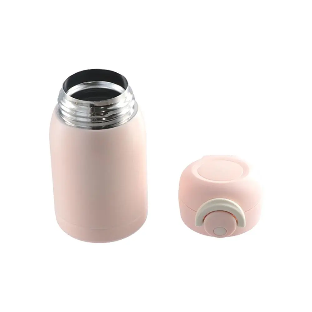 Thermal Coffee Mug 304 Stainless Steel Mini Thermos Cup Pop-up Lock 220/320ml Vacuum Flask Small Capacity Mug Gift