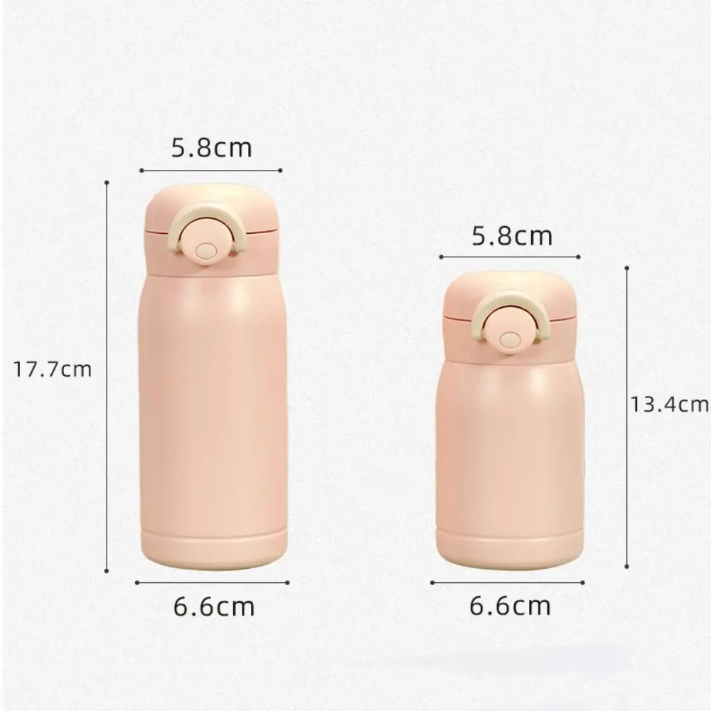 Thermal Coffee Mug 304 Stainless Steel Mini Thermos Cup Pop-up Lock 220/320ml Vacuum Flask Small Capacity Mug Gift