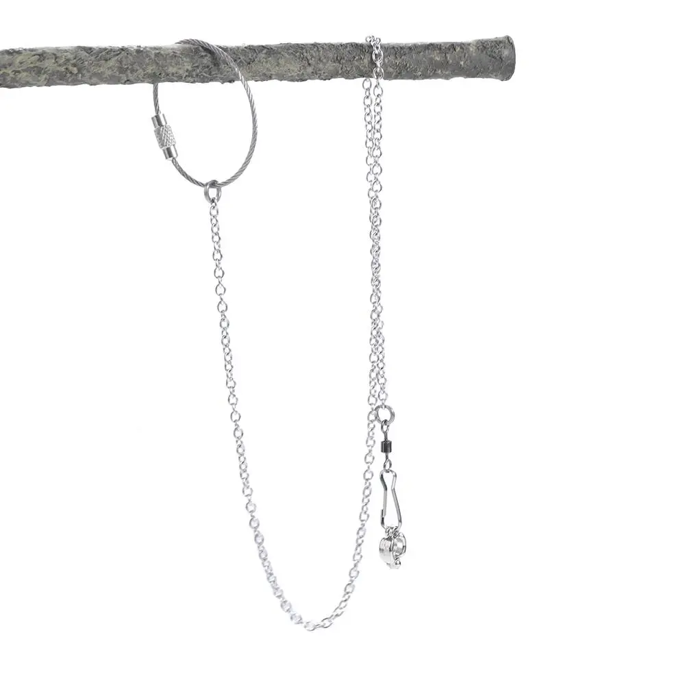 1Pcs Stainless Steel Outdoor Cockatiel Starling Pigeon Parrot Foot Ring Parakeet Foot Chain Bird Stand Ankle Bird Accessories