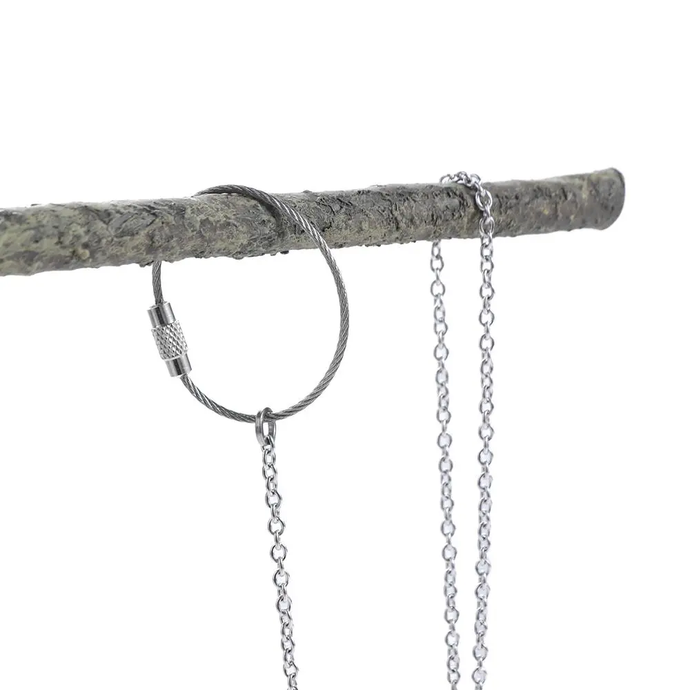 1Pcs Stainless Steel Outdoor Cockatiel Starling Pigeon Parrot Foot Ring Parakeet Foot Chain Bird Stand Ankle Bird Accessories