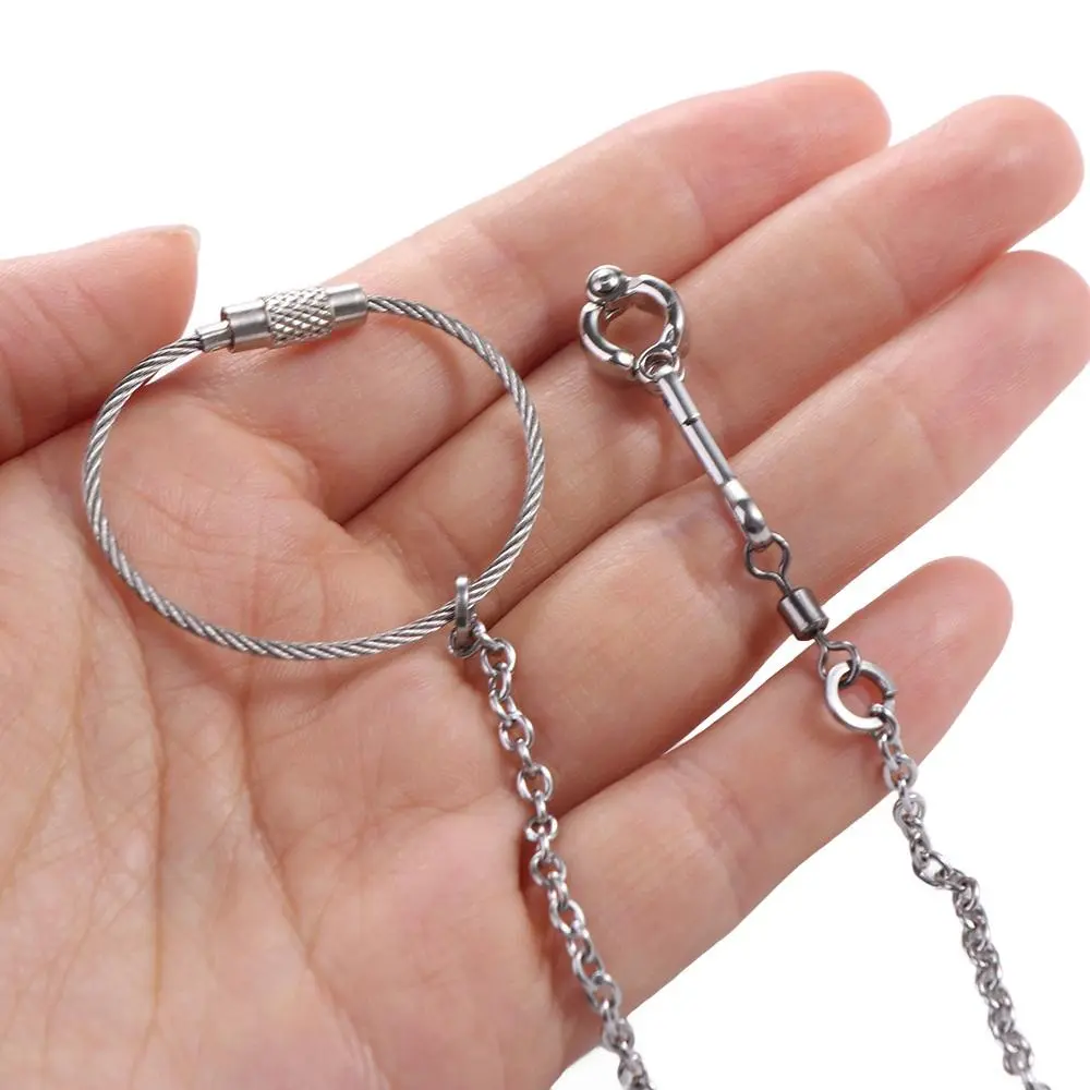 1Pcs Stainless Steel Outdoor Cockatiel Starling Pigeon Parrot Foot Ring Parakeet Foot Chain Bird Stand Ankle Bird Accessories