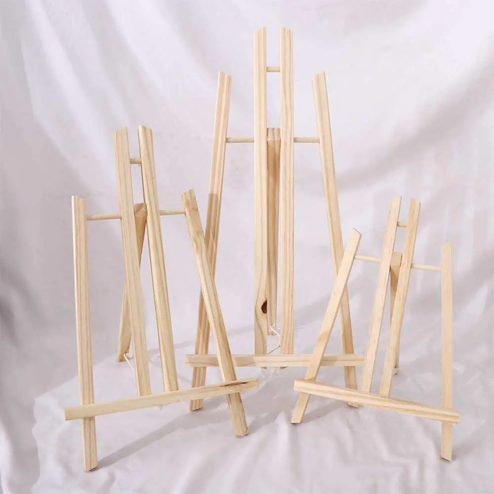 Classroom Kids Wooden Exhibition Artist Art Craft Painting Easel Display Stand Holder Shelf