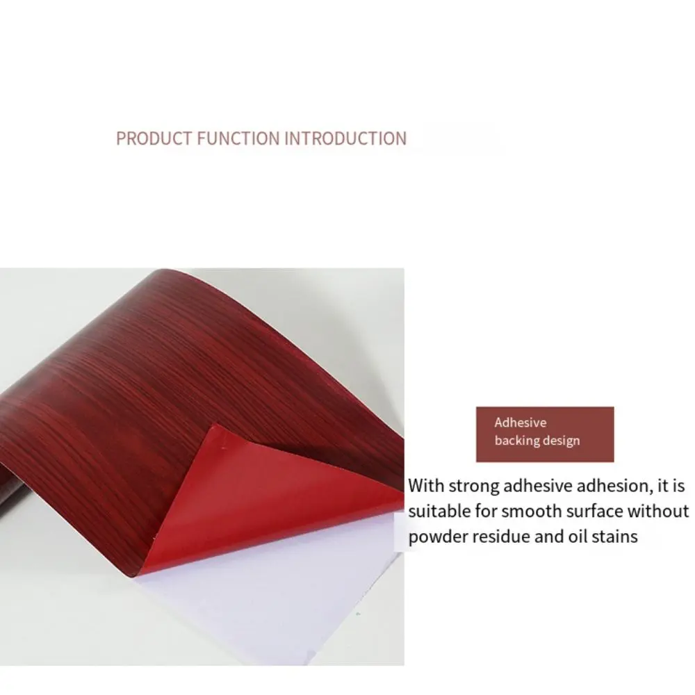 Thicken Wood Grain Tape 10cmx10m PVC Waist Line Wallpaper Home Decor Waterproof Floor Sticker Patches Furniture Renovation