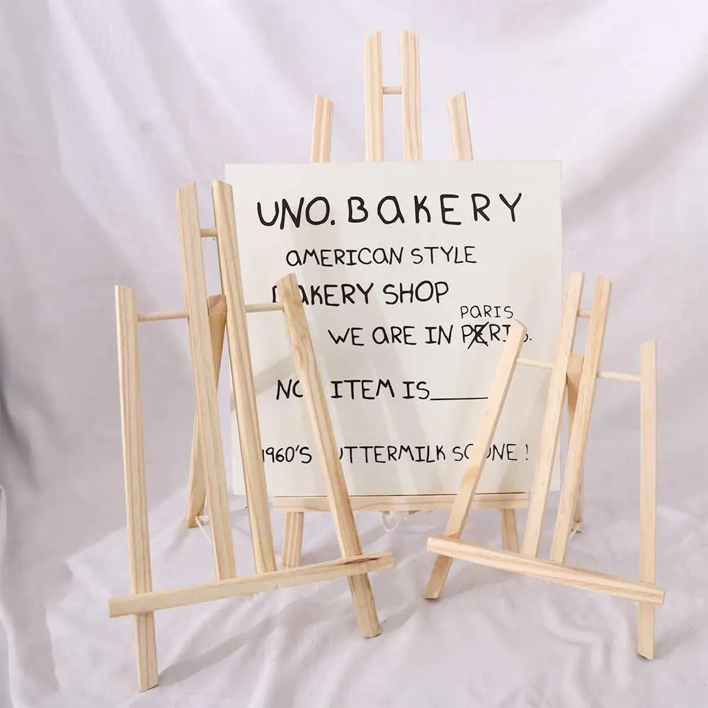 Classroom Kids Wooden Exhibition Artist Art Craft Painting Easel Display Stand Holder Shelf