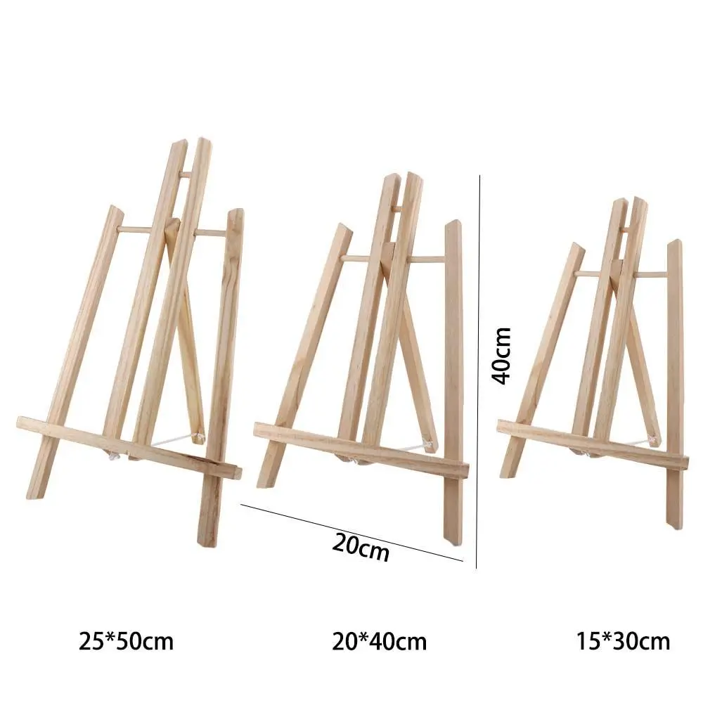 Classroom Kids Wooden Exhibition Artist Art Craft Painting Easel Display Stand Holder Shelf