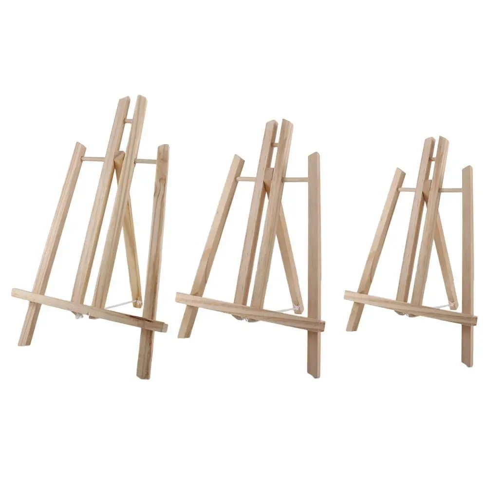 Classroom Kids Wooden Exhibition Artist Art Craft Painting Easel Display Stand Holder Shelf