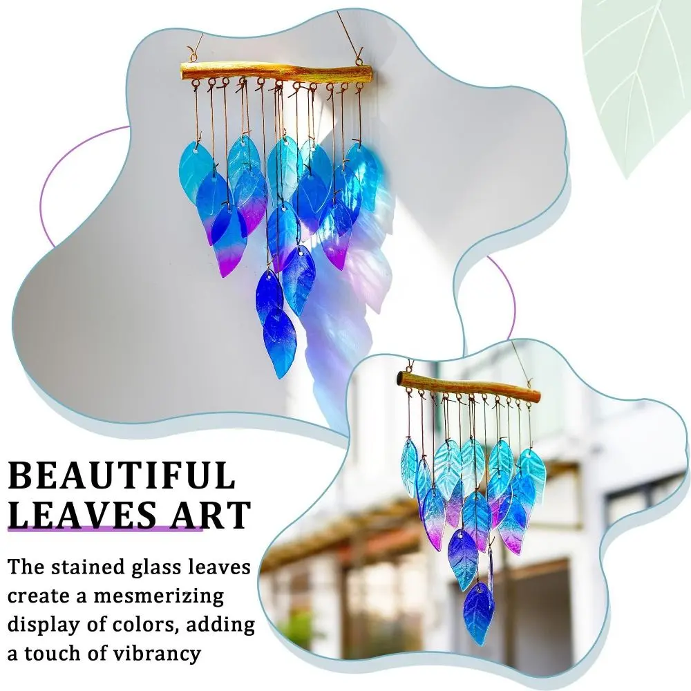 Crafts Hanging Fish Shaped Wind Chime Novelty Creative Sun Catcher Handmade Colorful Light Collection Pendant Landscape