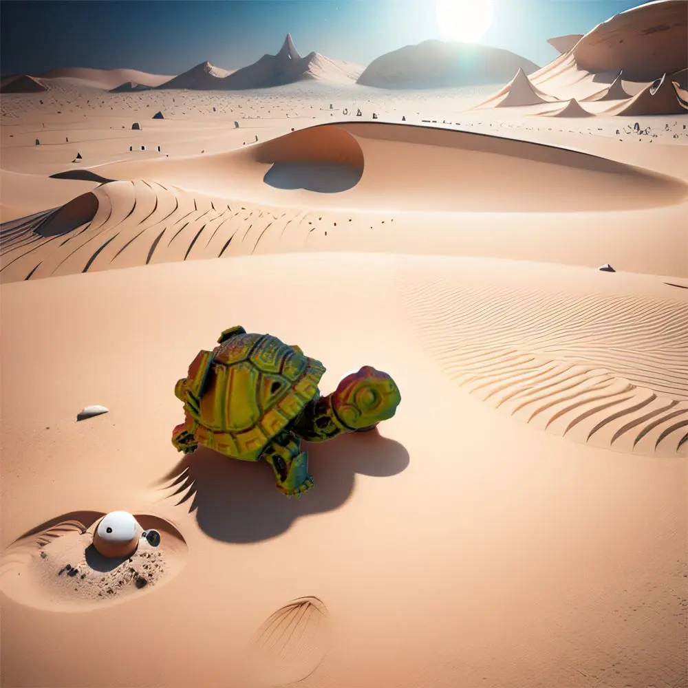 Multi-joint 3D Printed Turtles Movable Plastic Stress Relieving Toys Cartoon Exquisite Simulated Animal Model Entertainment Gift