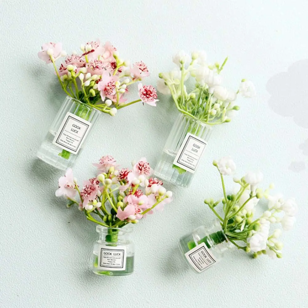 Flower Vase Dollhouse MIniature Doll House Decoration 1:12 Dollhouse Miniature Simulation Potted Plants Dollhouse Accessories
