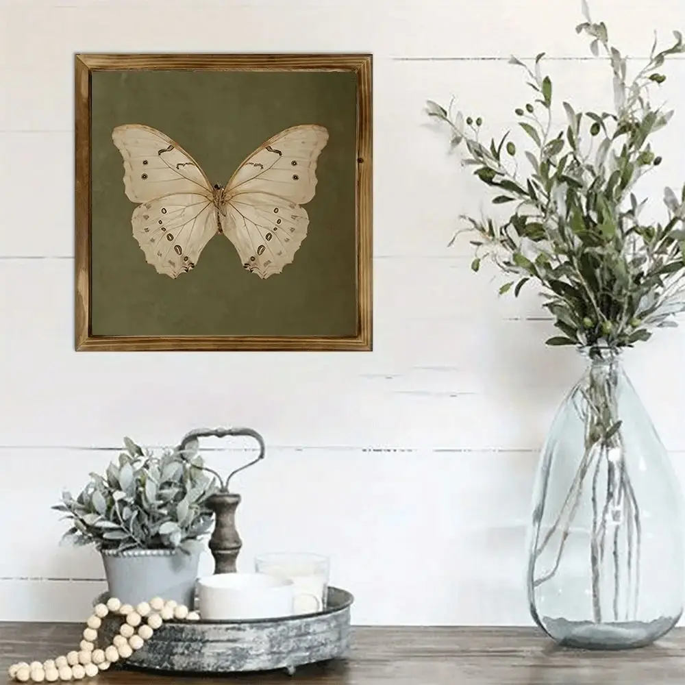 Vintage Butterfly Specimen Photo Frame Personalized Creative Wooden Decorative Painting Modern Simple Picture Frame Posters