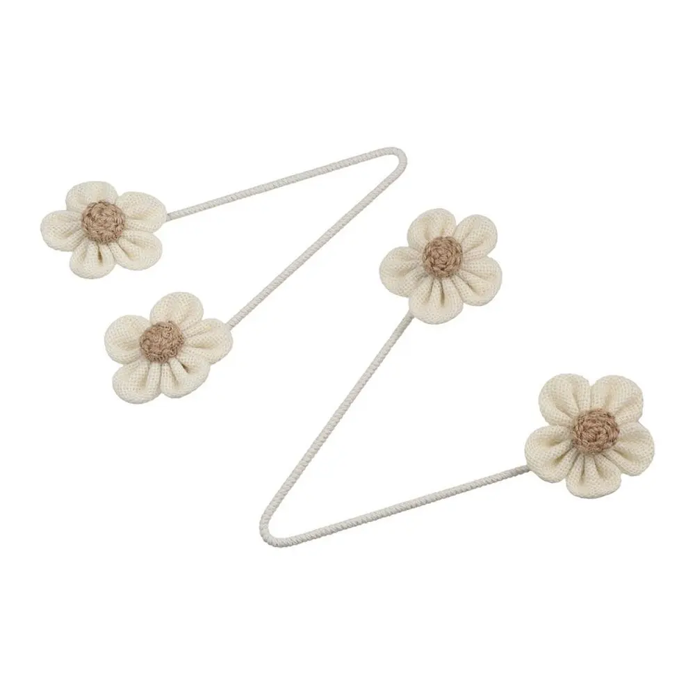 Elegant Handmade Flower Curtain Ties Easy to Use Sturdy Cartoon Curtain Tieback Flower Shape Curtain Strap Curtains Accessories