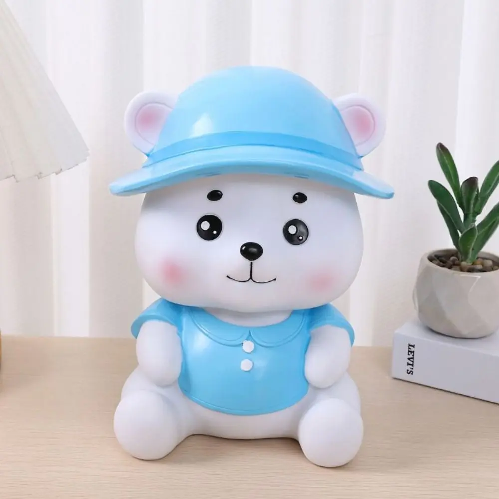Funny Handmade Bear Piggy Bank Drop-resistant Cute Litter Bear Saving Jar Cartoon Desktop Bear Ornament Birthday Toy
