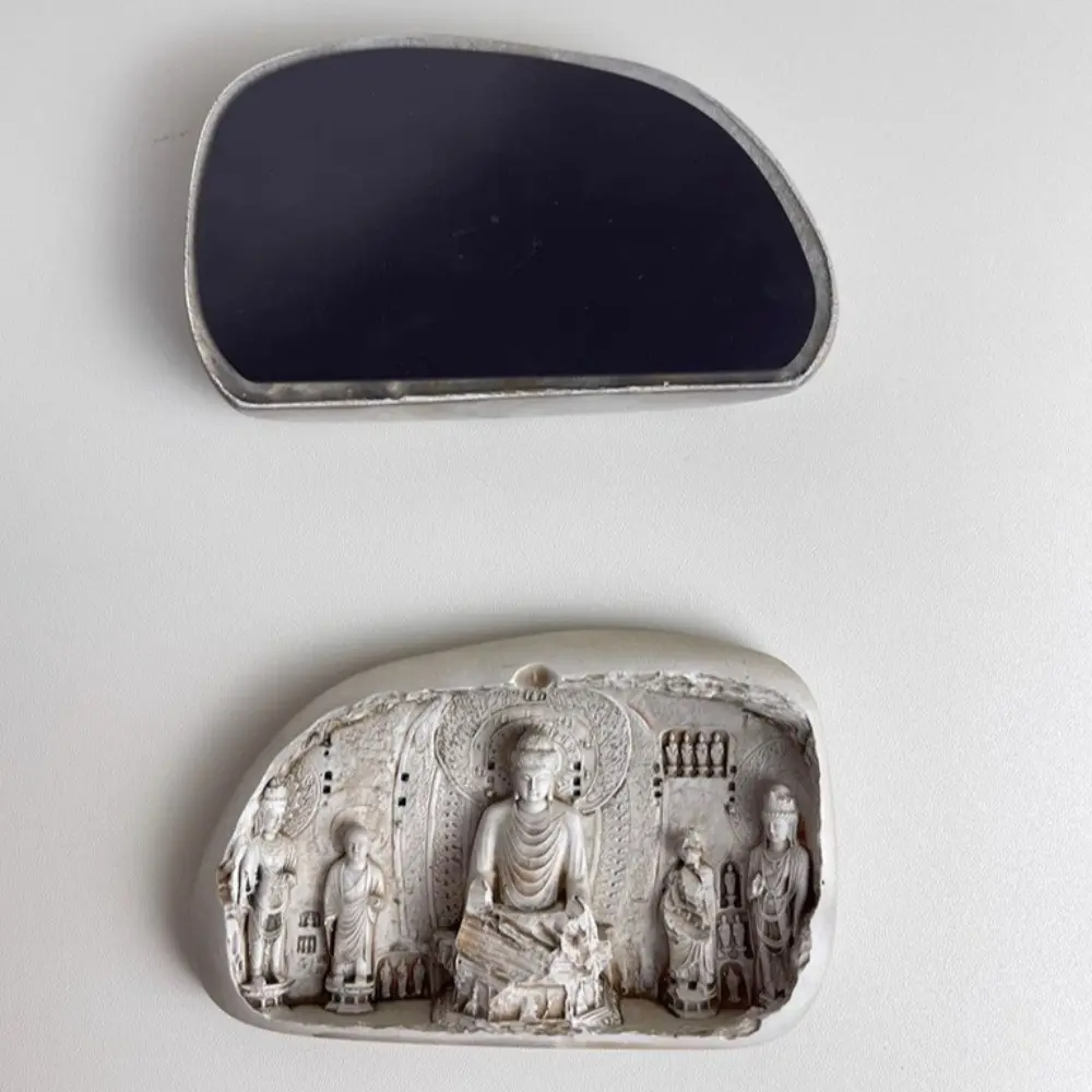 Buddha Statue Longmen Grottoes Refrigerator Sticker Chinese Style Resin Fridge Magnets 3D Night Light Fridge Sticker Kitchen