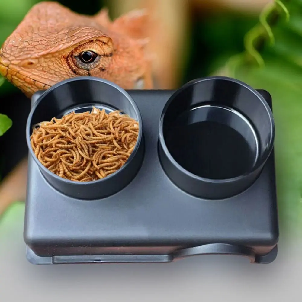Reptile Terrarium Black Reptile Hide Box Rectangle Plastic Snake Shelter House S/M/L Reptile Caves Gecko