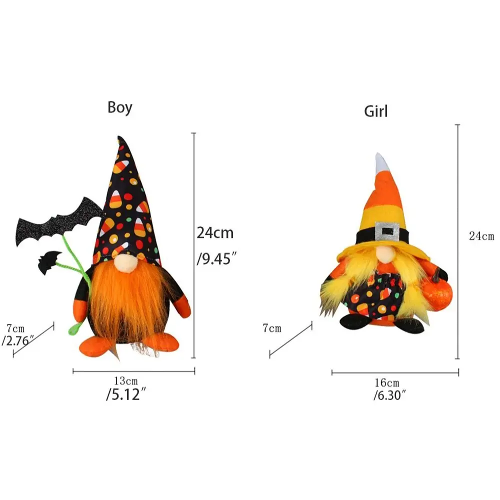 Simple Old Man Halloween Faceless Dwarf Cute Cartoon Halloween Elf Ornament Small Old Man Ornament Ghost Festival