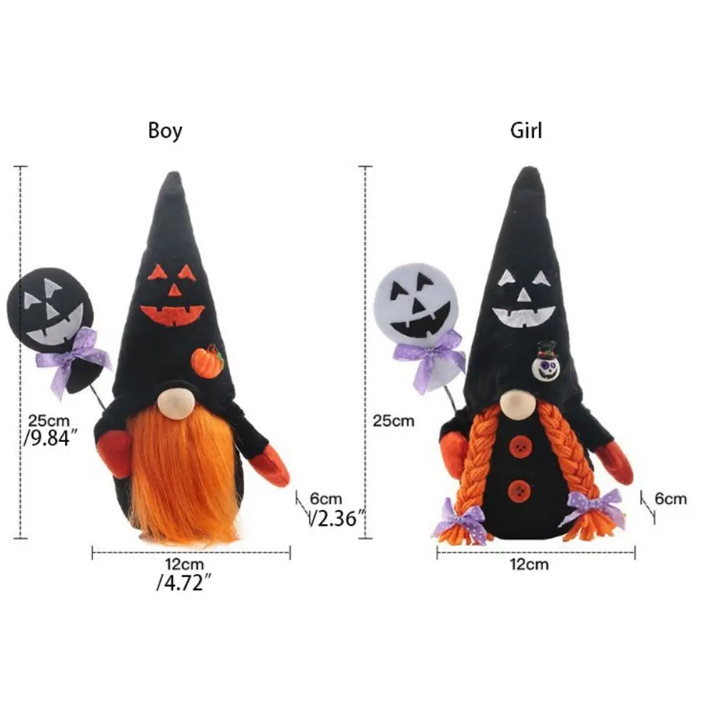 Fashion Handmade Halloween Gnome Ornament Cute Cartoon Faceless Dwarf Ornament 3D Halloween Rudolph Doll Thanksgiving Gift