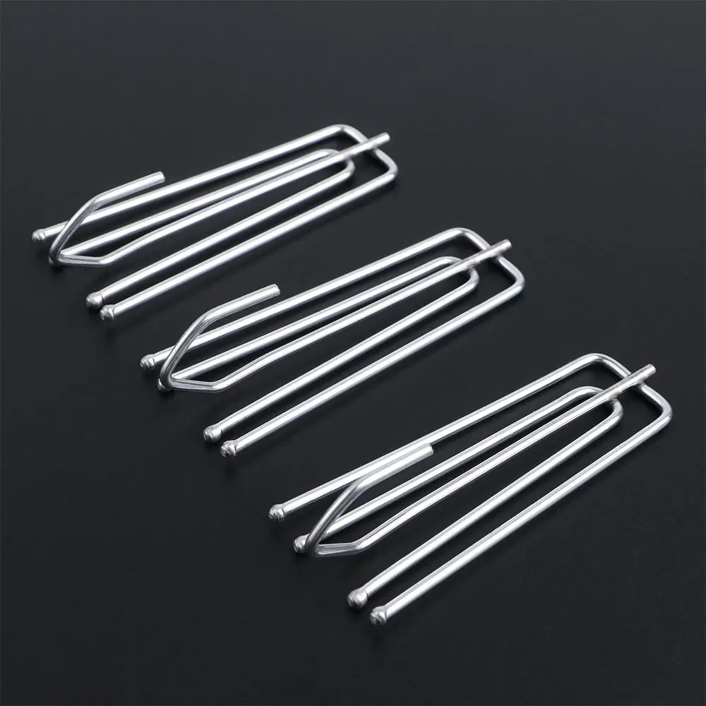 Stainless Steel Hangers Curtain Accessory Window Door Bathroom Curtain Pleat Clips Drapes Pin Curtain Hooks Drapery Hook