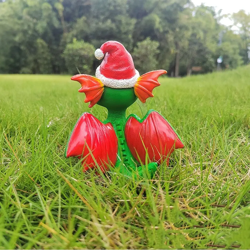 Tourist Souvenirs 3D Christmas Dragon Sculpture Cool Kawaii Dragon Desk Craft Durable Handmade Dragon Resin Ornament Christmas