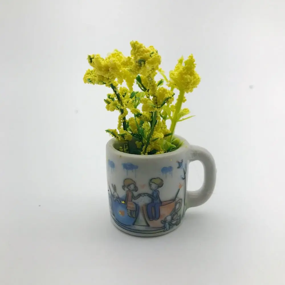 6/8Pcs Ceramic Mini Vase Magnets for Fridge Modern Exquisite Refrigerator Magnets Vase Personality DIY Tiny Magnetic Bud Vases