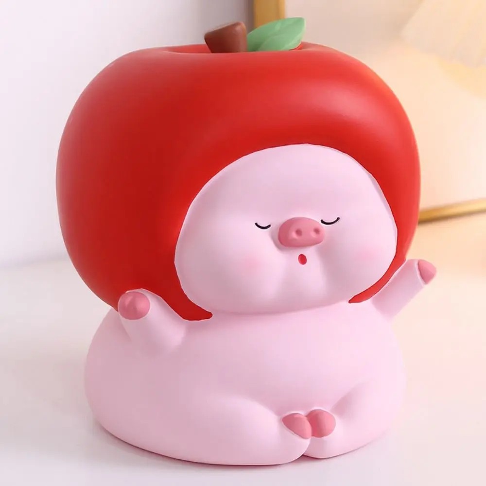 Fashion Large Capacity Fruit Pig Piggy Bank Anti-drop Small Cartoon Saving Box Cute Fruit Pig Ornaments Children's Toys
