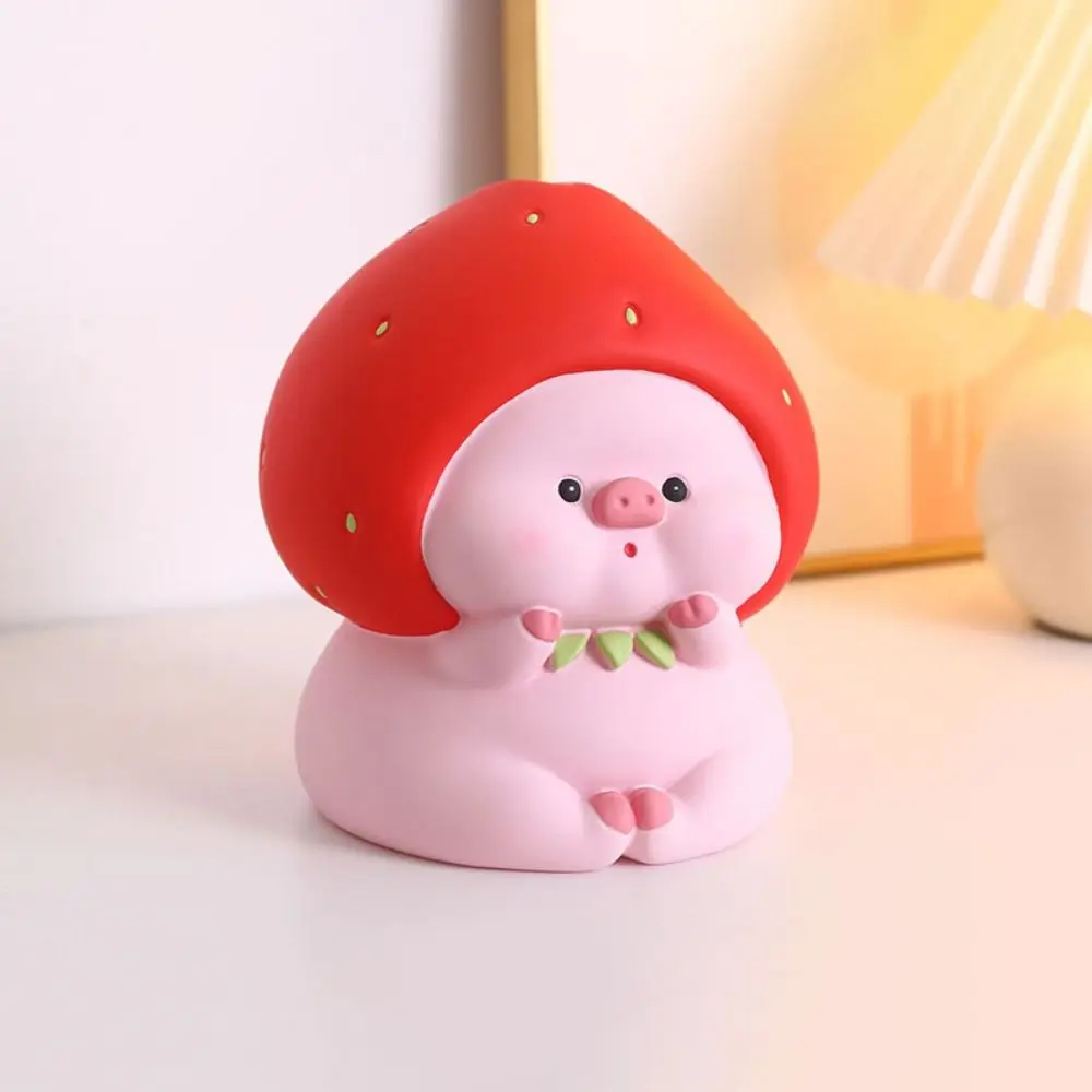 Fashion Large Capacity Fruit Pig Piggy Bank Anti-drop Small Cartoon Saving Box Cute Fruit Pig Ornaments Children's Toys