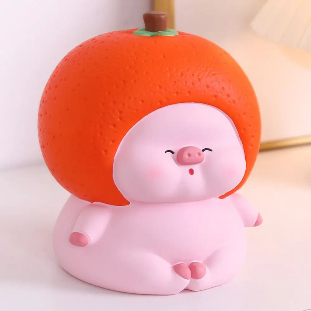 Fashion Large Capacity Fruit Pig Piggy Bank Anti-drop Small Cartoon Saving Box Cute Fruit Pig Ornaments Children's Toys